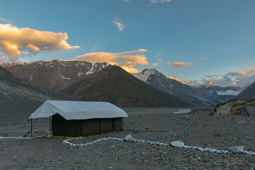 Tourist Camp at Batal on Manali Kaza Road, Himachal Pradesh, India