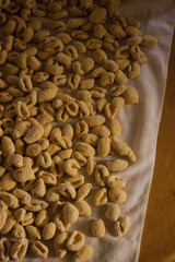 Woman working with dough