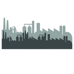 Fototapeta premium vector illustration of factory, company, production, machine, technology.
