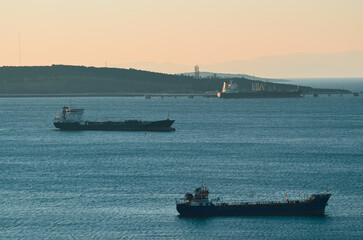 ship in the sea
