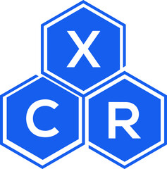 Obraz premium XCR letter logo design on White background. XCR creative initials letter logo concept. XCR letter design. 