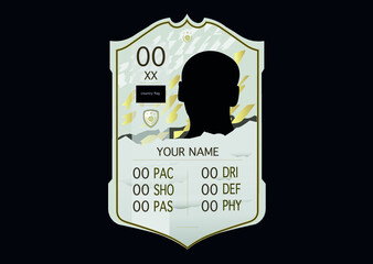 Fifa football icon player card ready to edit, Nizwa, Oman, March 19 2022