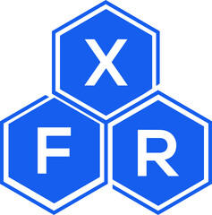 Obraz premium XFR letter logo design on White background. XFR creative initials letter logo concept. XFR letter design. 
