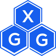 Obraz premium XGG letter logo design on White background. XGG creative initials letter logo concept. XGG letter design. 