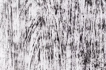 Black strokes with charcoal on a white watercolor paper background