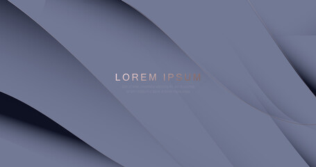 Abstract blue and gray curve lines shape luxury backgrounds. Website, banner and brochure background. Vector illustration