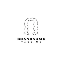 hair style logo icon design template vector illustration