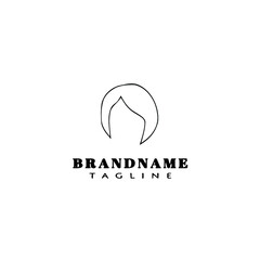 hair style logo icon design template vector illustration