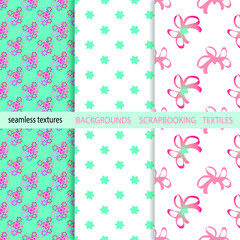 Seamless color background.The texture of simple doodle elements. Decorations for fabrics, childrens textiles.For scrapbooking, packaging, gift products. Digital template. Easter, Christmas backgroun