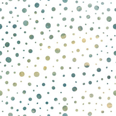 dot watercolor seamless vector pattern