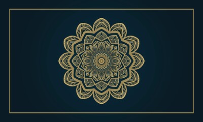 Fototapeta na wymiar Stylish Mandala Pattern Design Illustration