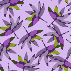 Abstract palm leaves tropical seamless pattern. Creative leaf endless wallpaper.