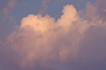 weather and evening sky clouds in spring