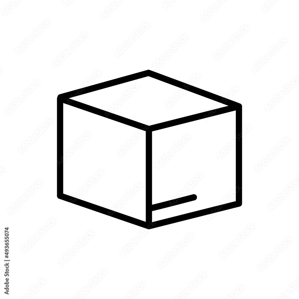 Poster box icon. line icon style. suitable for packaging icon. simple design editable. design template vect