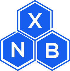 Obraz premium XNB letter logo design on White background. XNB creative initials letter logo concept. XNB letter design. 
