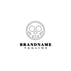 halloween ghost logo template icon vector illustration