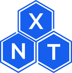 Obraz premium XNT letter logo design on White background. XNT creative initials letter logo concept. XNT letter design. 
