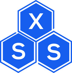 XSS letter logo design on White background. XSS creative initials letter logo concept. XSS letter design. 