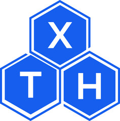 XTH letter logo design on White background. XTH creative initials letter logo concept. XTH letter design. 