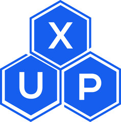 Obraz premium XUP letter logo design on White background. XUP creative initials letter logo concept. XUP letter design. 