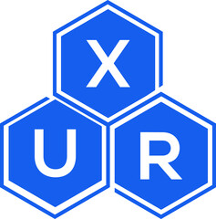 Obraz premium XUR letter logo design on White background. XUR creative initials letter logo concept. XUR letter design. 