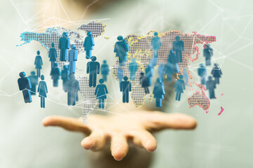 Structure of world economy, communication network global