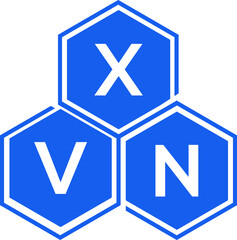 Obraz premium XVN letter logo design on White background. XVN creative initials letter logo concept. XVN letter design. 