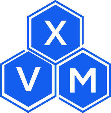 XVM letter logo design on White background. XVM creative initials letter logo concept. XVM letter design. 