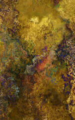 rough, textural abstract surface, luxurious, multicolored and golden - use vertically or rotate as desired