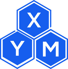 Obraz premium XYM letter logo design on White background. XYM creative initials letter logo concept. XYM letter design. 