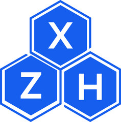 Obraz premium XZH letter logo design on White background. XZH creative initials letter logo concept. XZH letter design. 