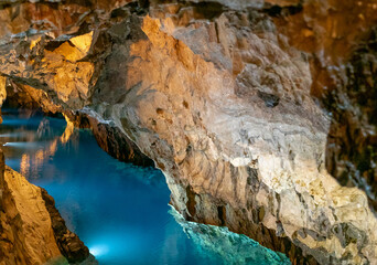 Fototapeta na wymiar view of the Gruta de las Maravillas Cave in Aracena