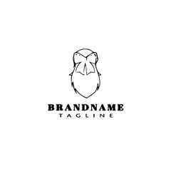 hair ribbon logo icon template vector illustration