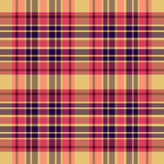 Tartan plaid pattern with texture and retro color.