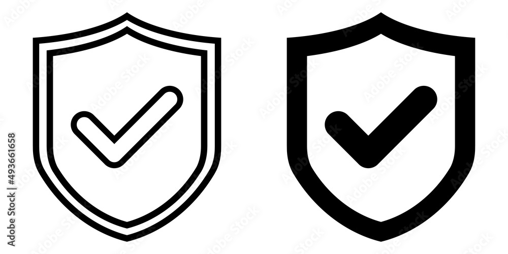 Poster ofvs22 outlinefilledvectorsign ofvs - shield check mark vector icon . isolated transparent . securit