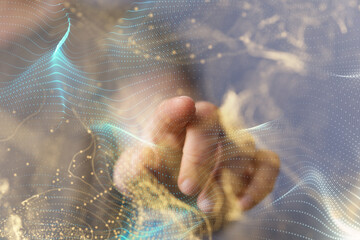 Communication technology for internet business. Global world network and telecommunication