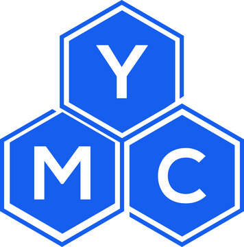 YMC letter logo design on White background. YMC creative initials letter logo concept. YMC letter design. 
