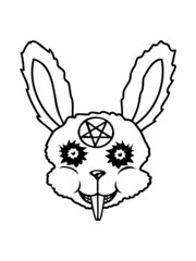 Pentagramm Hase Satan 