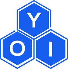 YOI letter logo design on White background. YOI creative initials letter logo concept. YOI letter design. 
