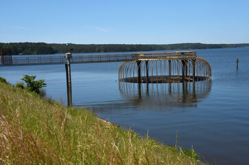 Overflowing Spillway on Lake Claiborne