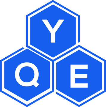 YQE letter logo design on White background. YQE creative initials letter logo concept. YQE letter design. 
