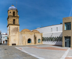 Fototapeta na wymiar the picturesque old city center of Rota in Andalusia