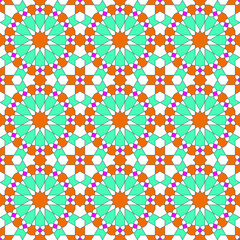 Seamless geometric ornament based on traditional islamic art.Great design for fabric,textile,cover,wrapping paper,background.