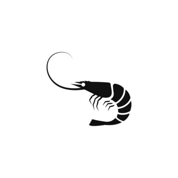 recommend clip art: Shrimp silhouette vector design
                    for logo icon