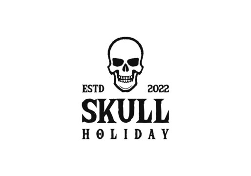 skull logo design. logo template