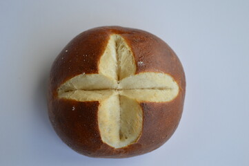 Traditional German dough product, Bavarian bun