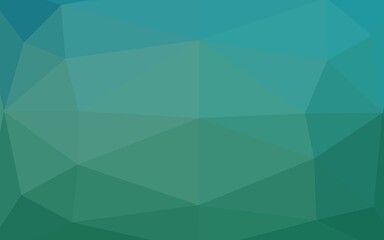 Fototapeta premium Light BLUE vector shining triangular pattern.