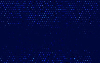 Dark BLUE vector backdrop with dots.