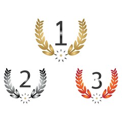 award order of the champion icon illustration template