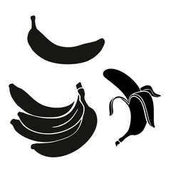 Banana silhouette for the logo. Vector illustration of natural and food products.